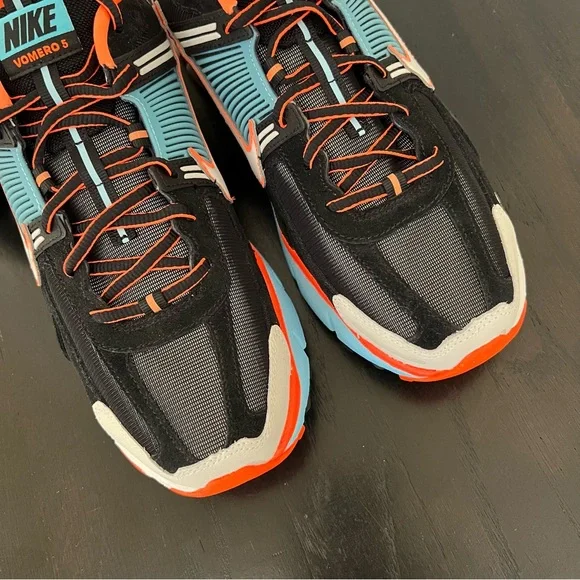 ✔️New✔️ NIKE Air Zoom Vomero 5 Blue Glaze Total Orange